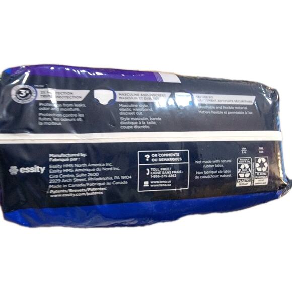 TENA Men's Overnight Incontinence Underwear Breathable L/XL (44" - 64") 12CT - Picture 4 of 6